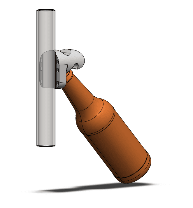 Bottle Opener Zip-Tied 3d model