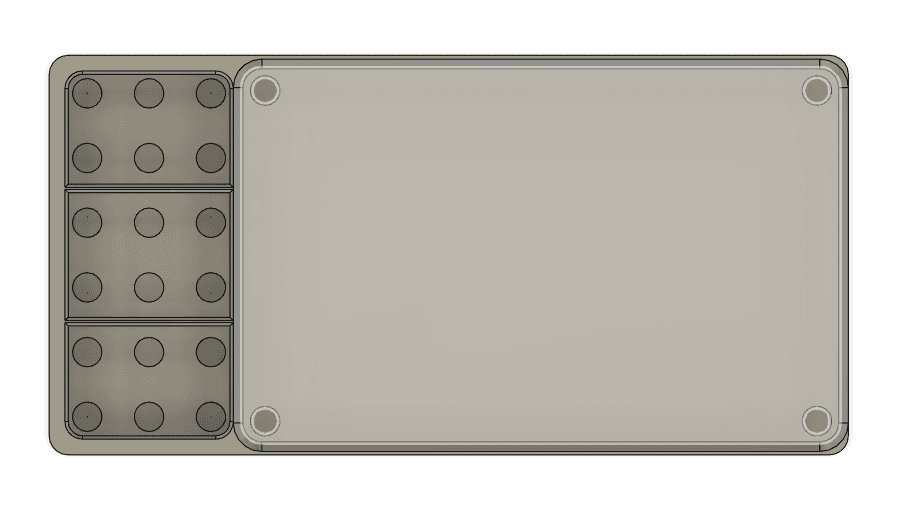 Ifixit moray gridfinity (2x4) with small parts storage 3d model