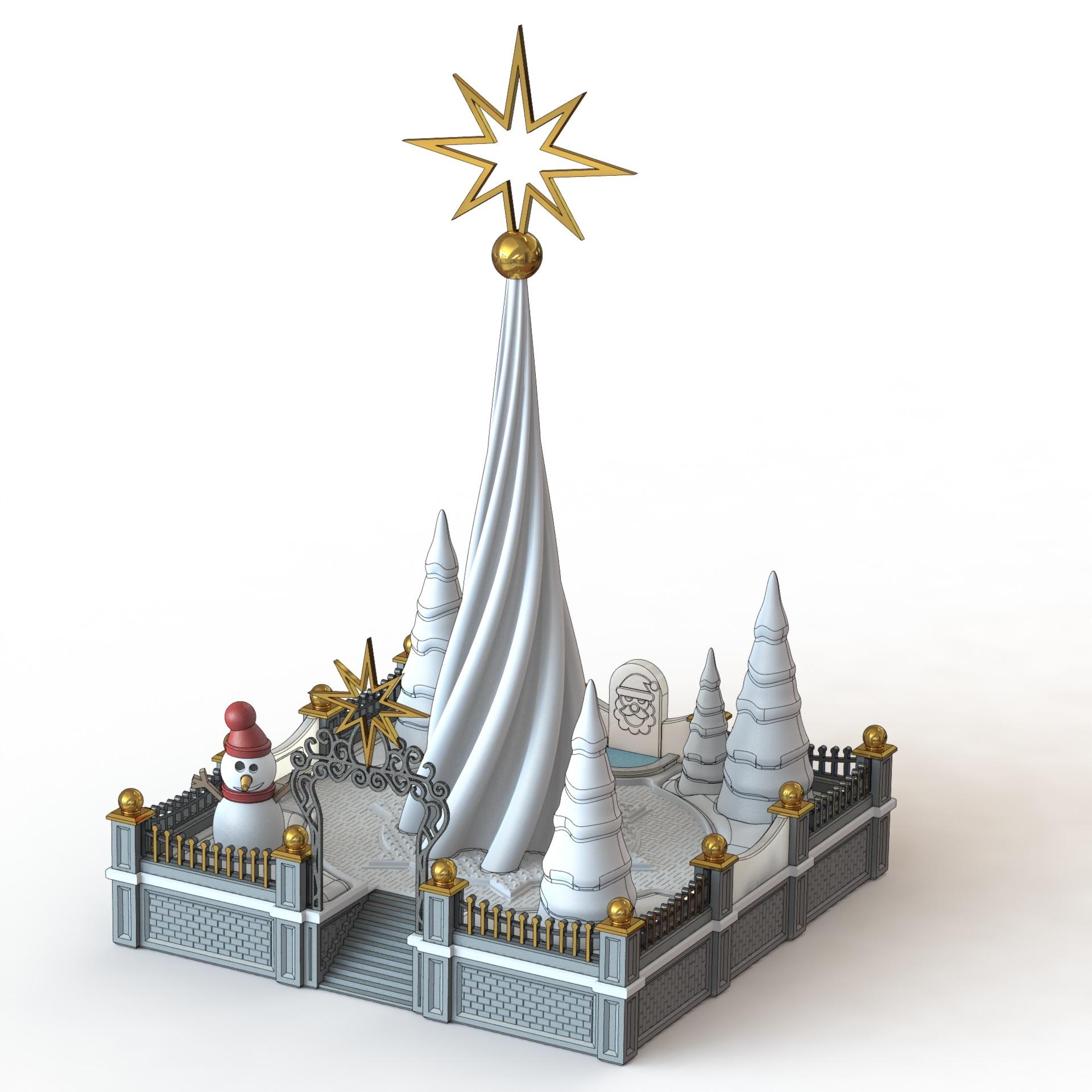 Christmas Park 3d model