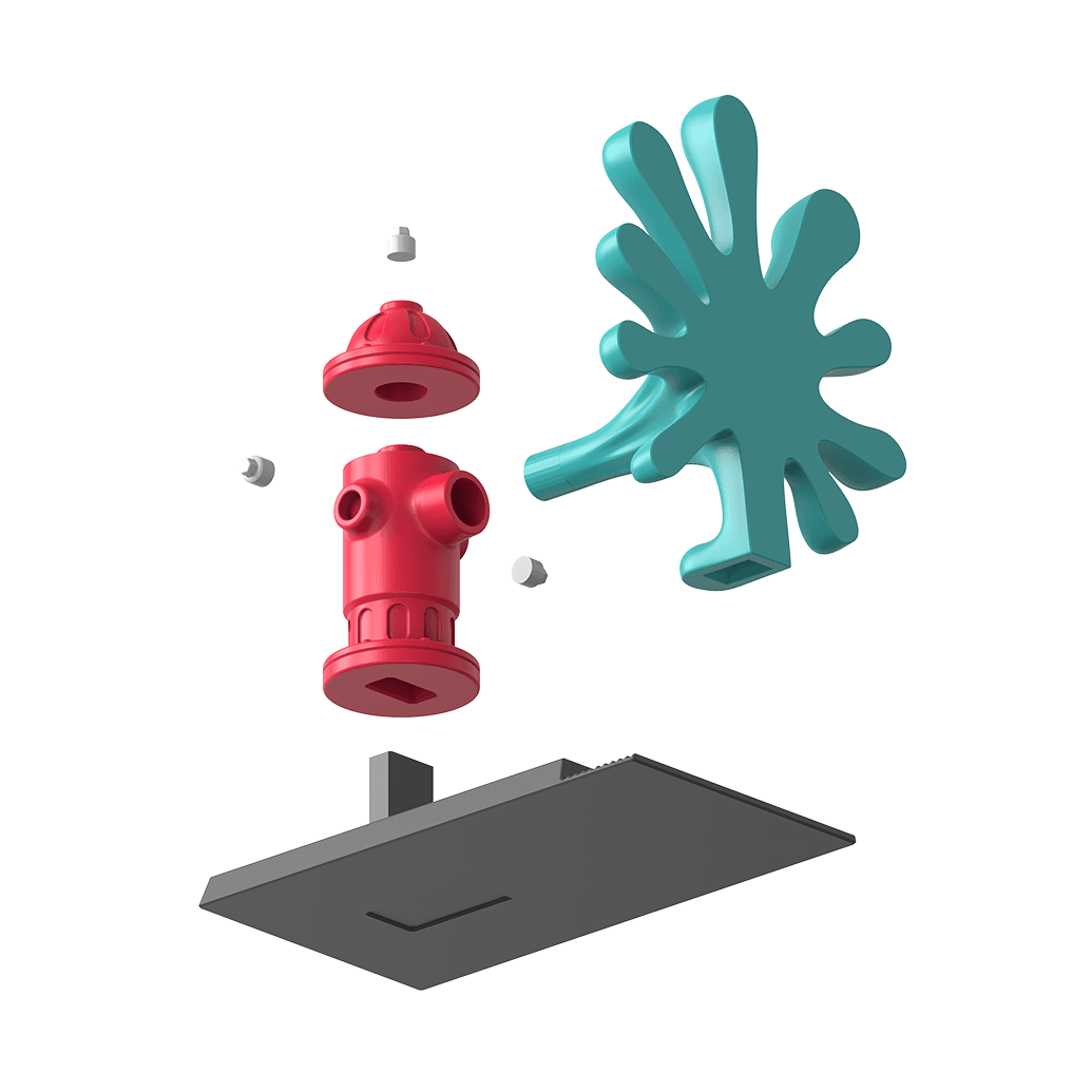 Fire Hydrant Bookend 3d model