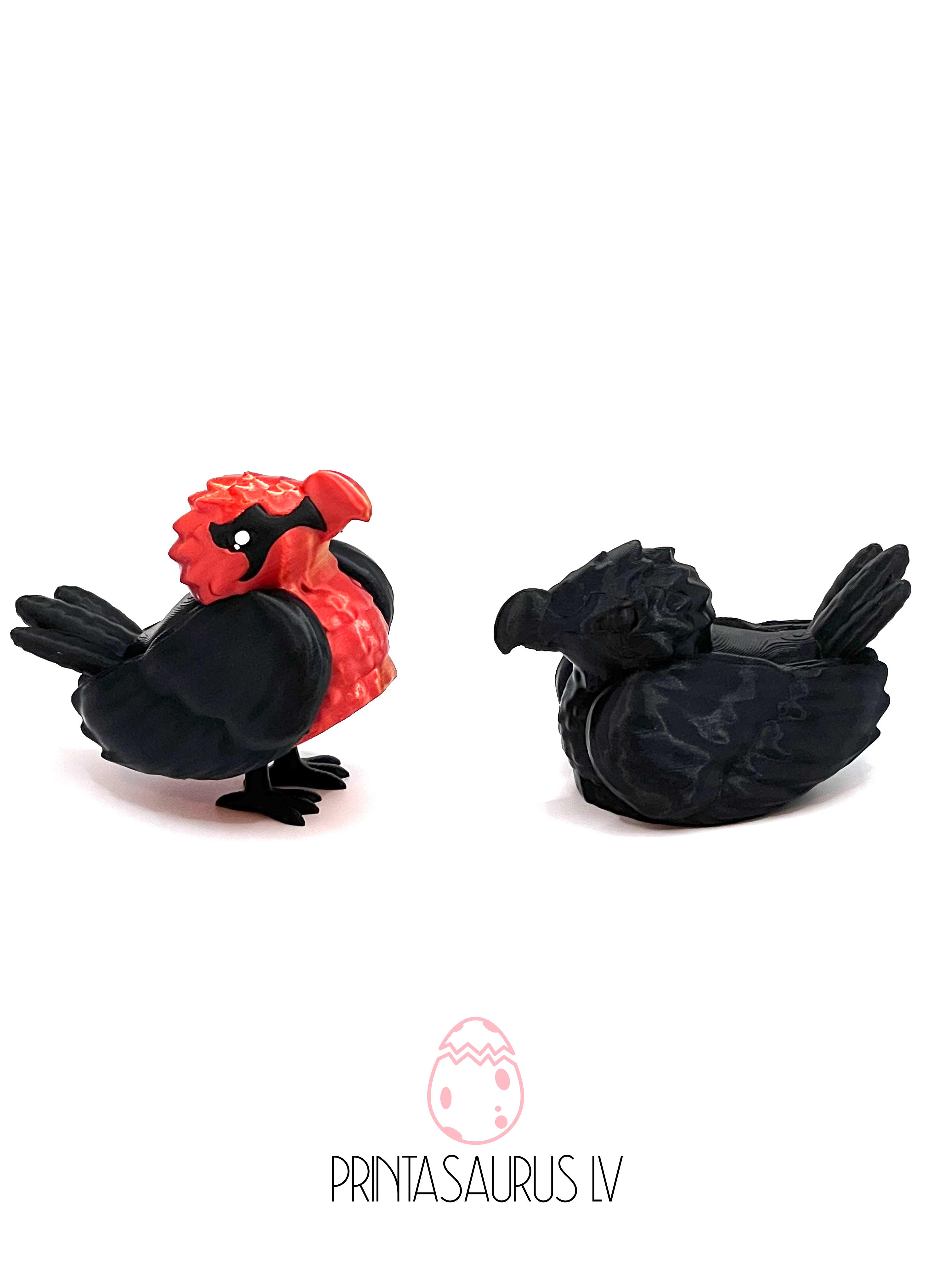 The Borbs: Ominous Friends - Great Horned Owl, Raven, Bearded Vulture (Personal Use) 3d model