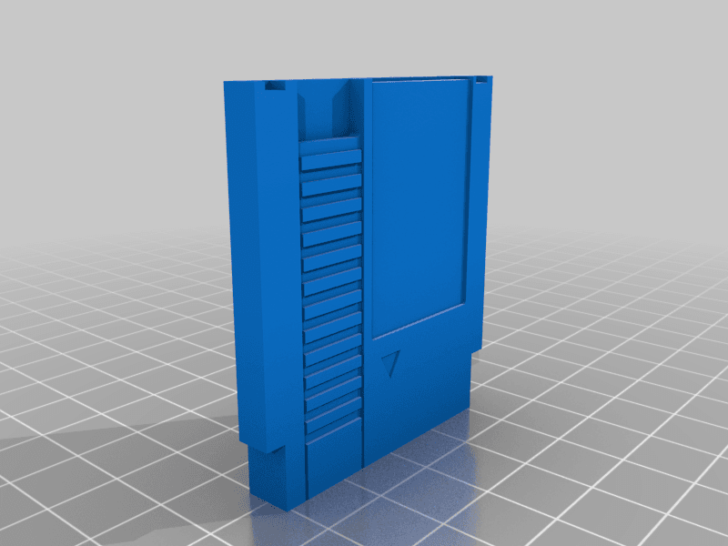 Vertical Mini NES Cartridge with Tree Supports 3d model