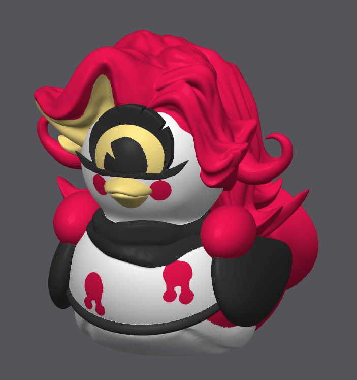 Niffty Ducky - Hazbin Hotel Rubber Duck 3d model