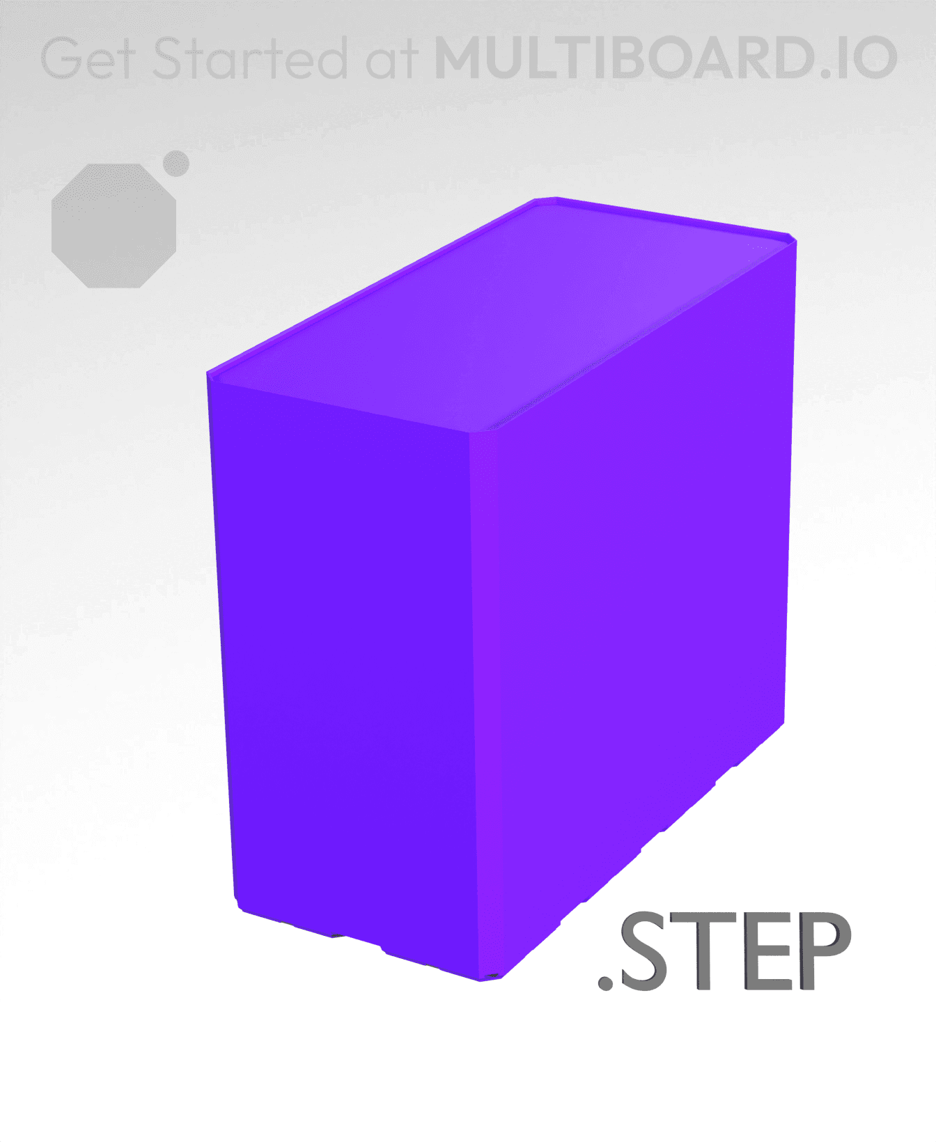 2x4x3·5 - Multibin Insert - STEP Remixing File 3d model