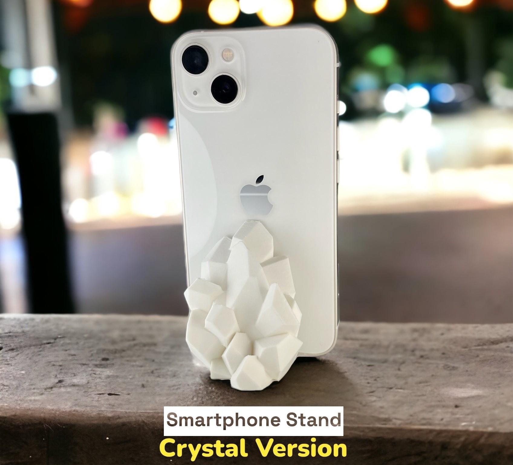 Crystal Stand for your Smartphone and Tablet - Print in Place 3d model