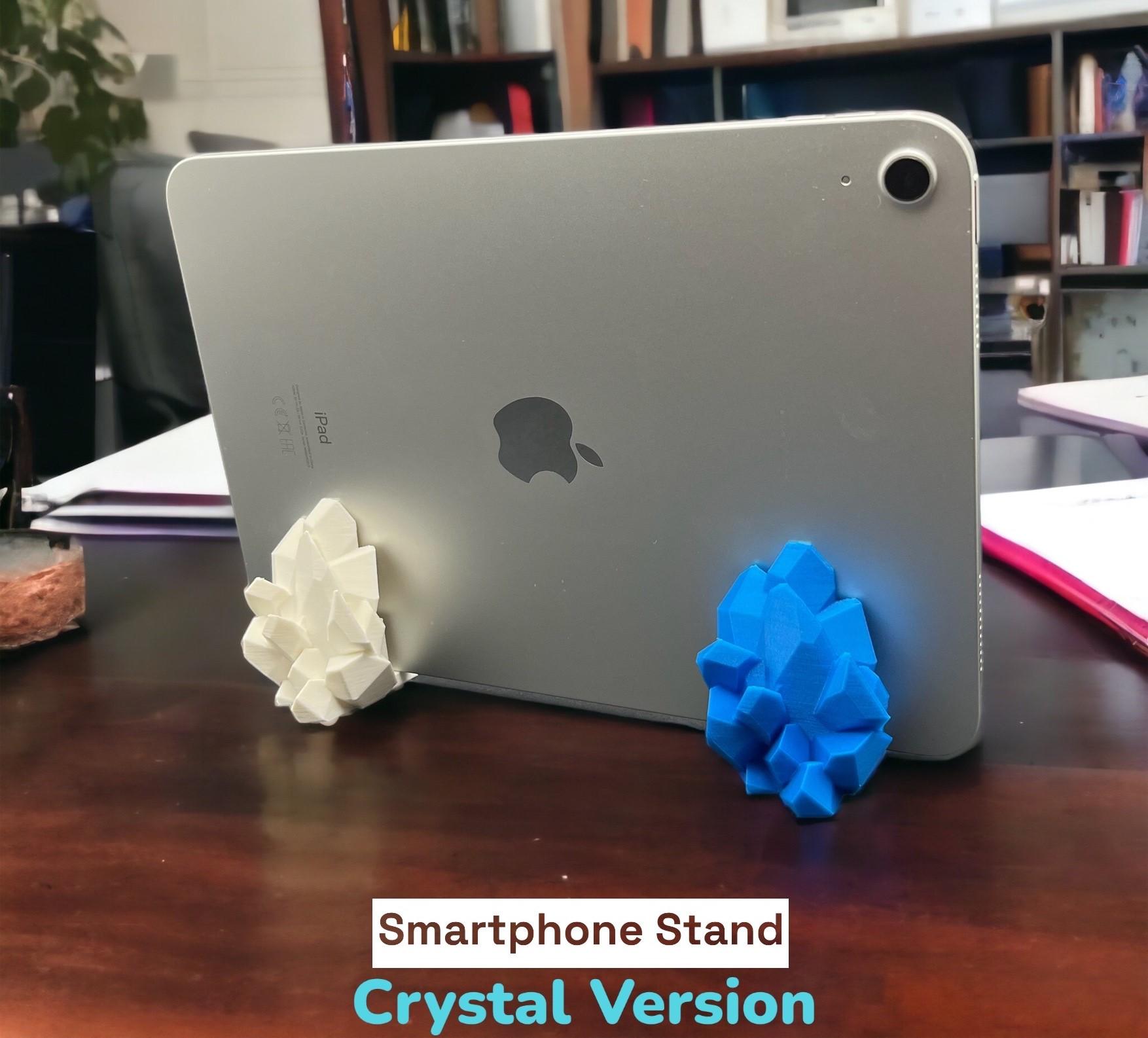 Crystal Stand for your Smartphone and Tablet - Print in Place 3d model