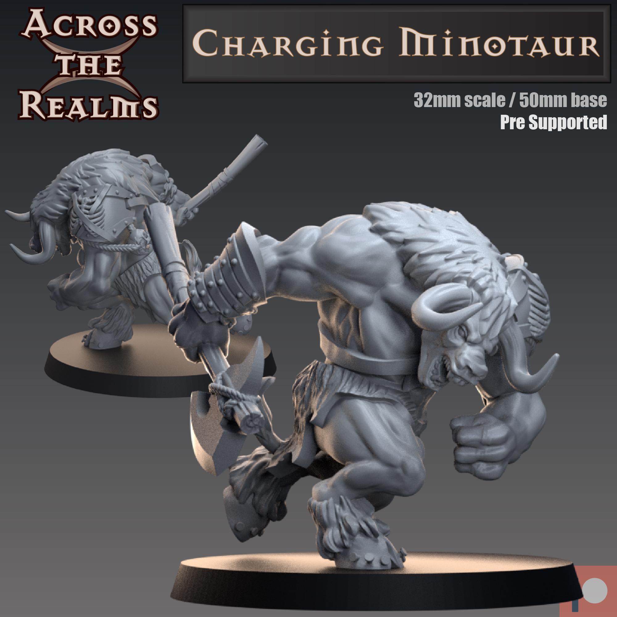 Charging Minotaur 3d model