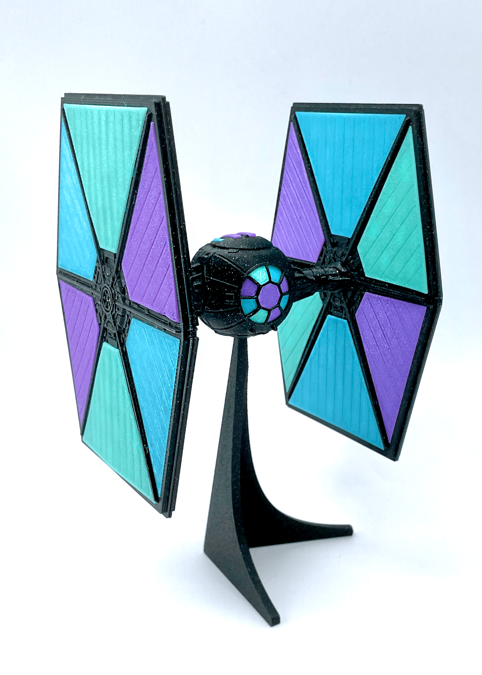 Tie Fighter Kit (No Support, No AMS, No Glue) - Inspired by Rebel Sabine Wren! - 3d model