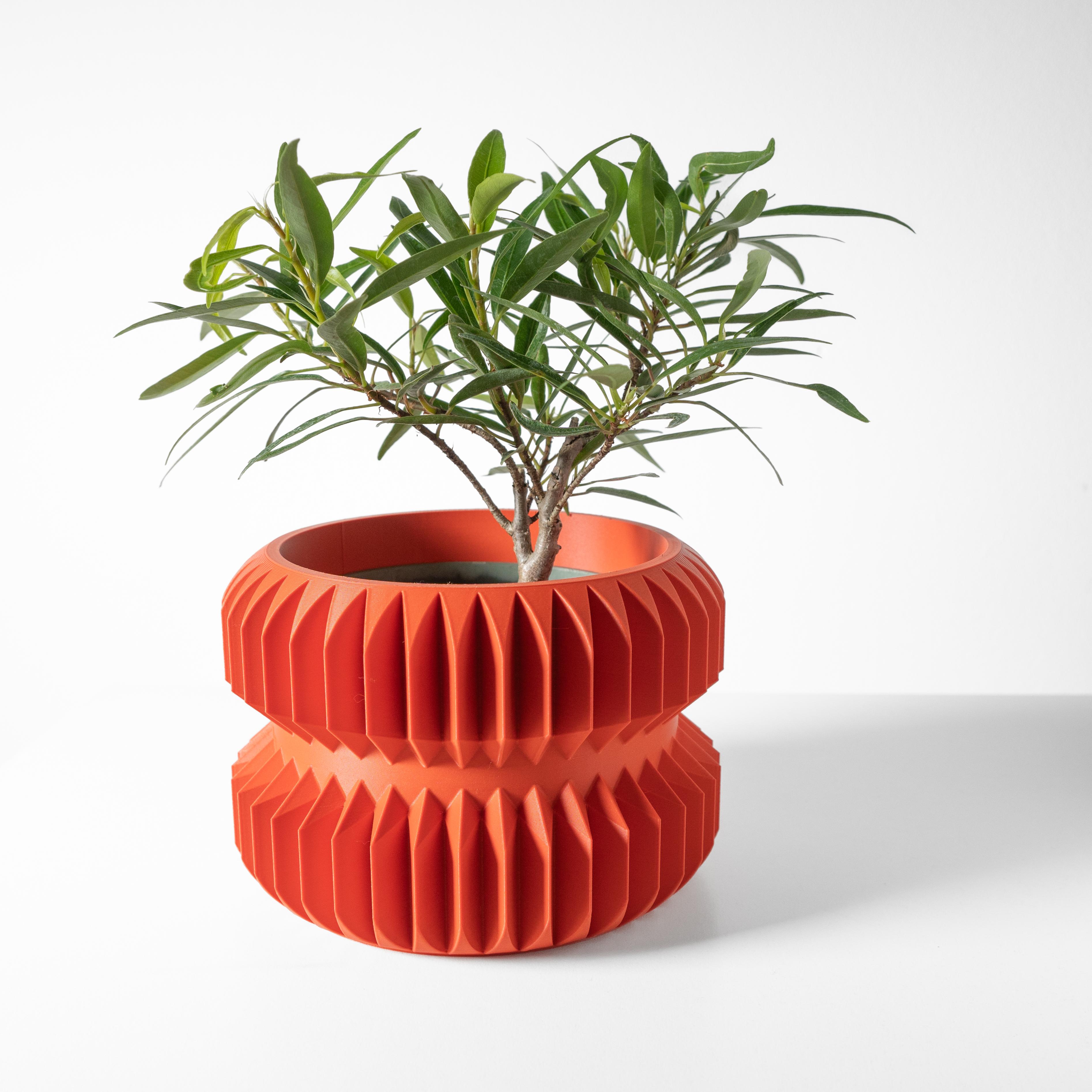 The Pilas Planter Pot with Drainage Tray & Stand by Terra de Verdant 3d model