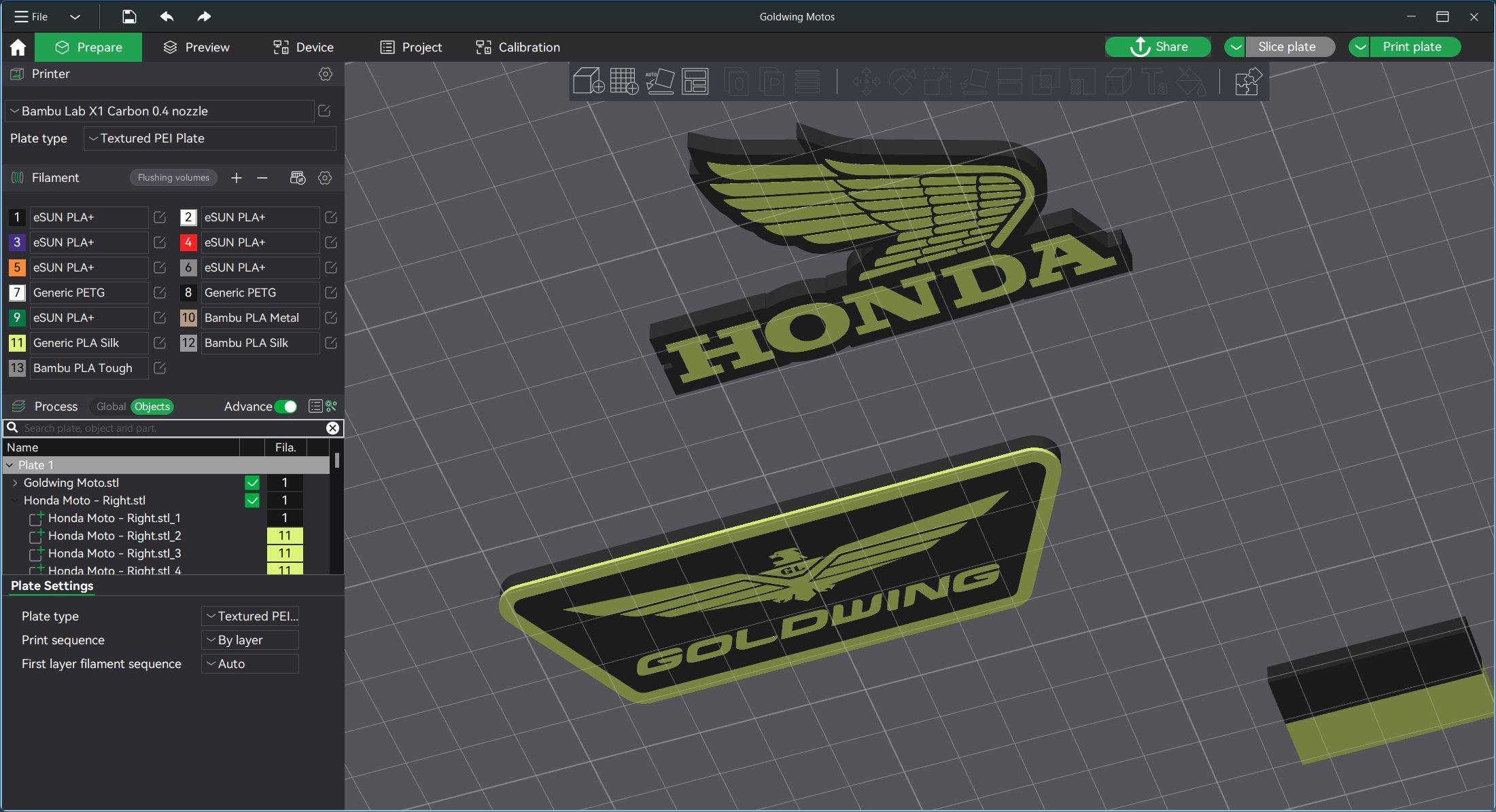 Honda Moto Logos 3d model