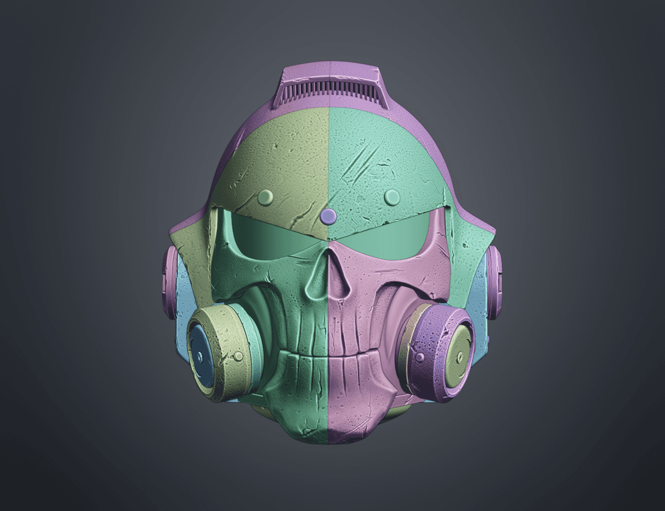 Space Marine Helmet - Vanguard Phobos 3d model