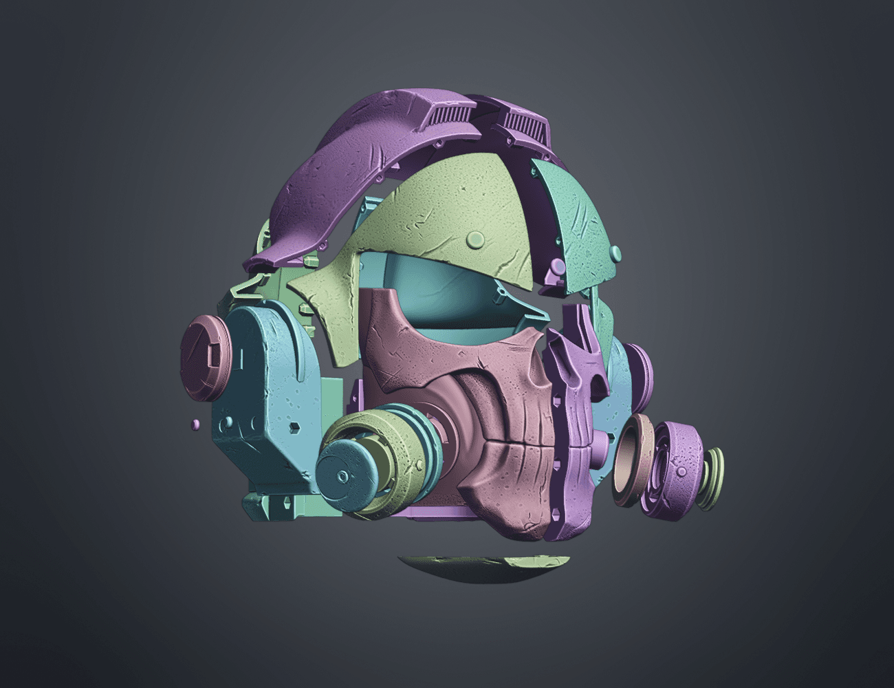 Space Marine Helmet - Vanguard Phobos 3d model