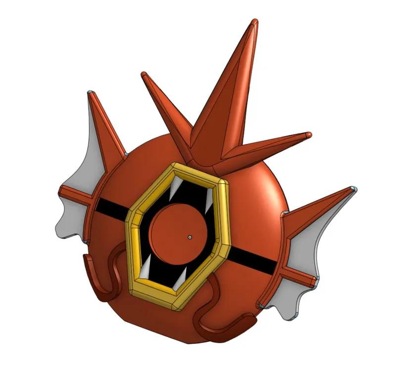 Gyarados Pokeball / Pokémon Go Plus + Protective Case 3d model