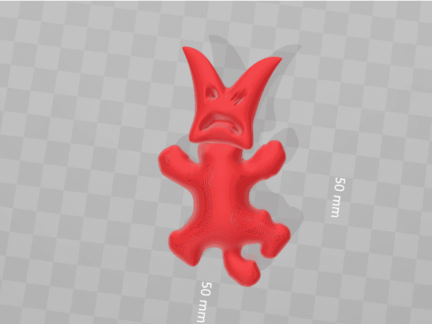 not sick, just mean red spirited 3d model