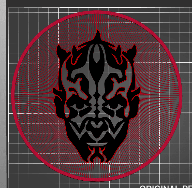 Darth Maul String Art 3d model