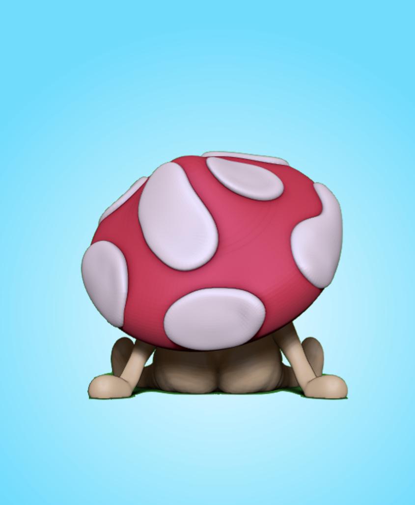 Mushy The Confident Mushroom 3d model