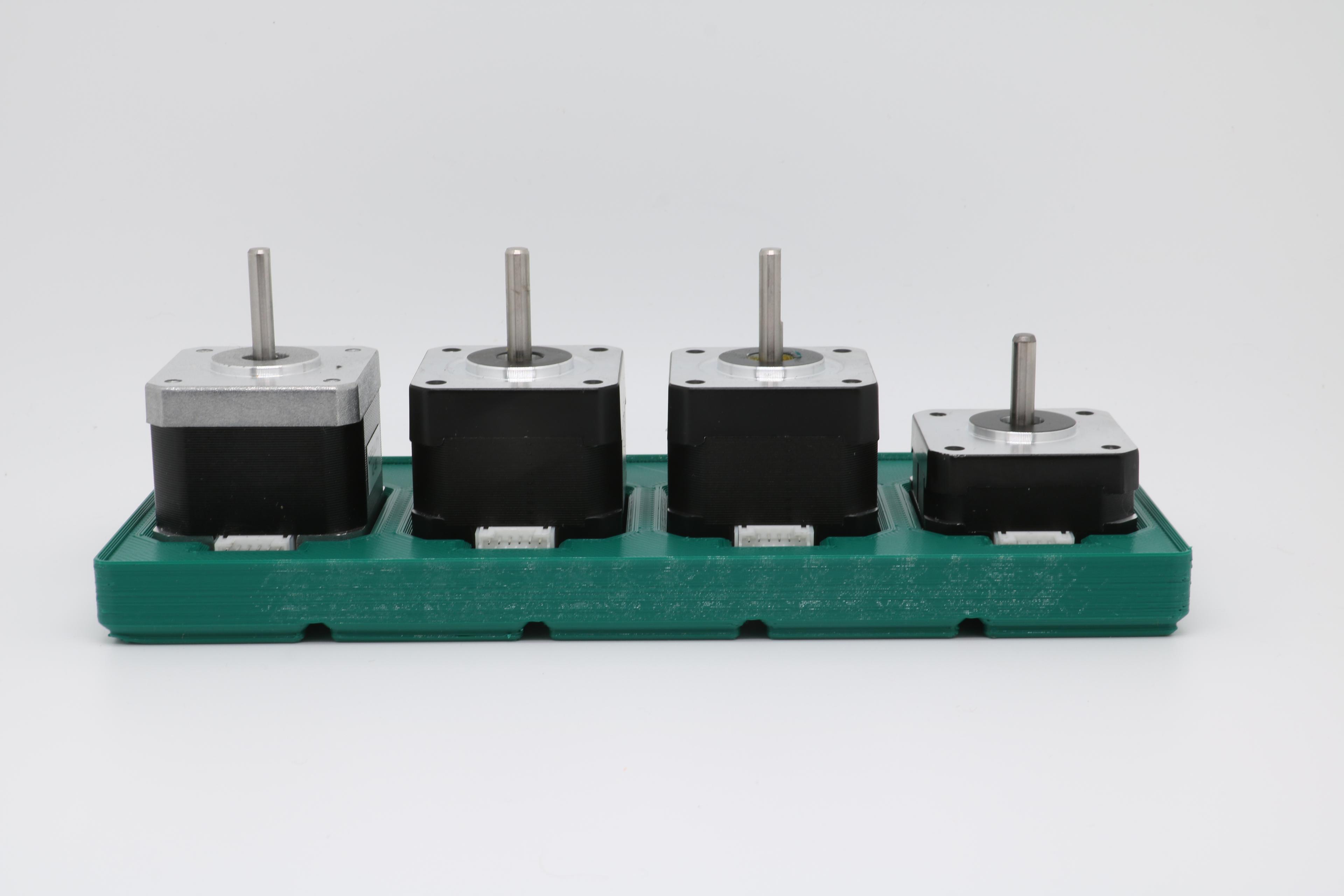 Gridfinity - 42mm Stepper Motor Holder  7 sizes + Parameteric Fusion File 3d model