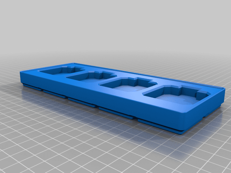 Gridfinity - 42mm Stepper Motor Holder  7 sizes + Parameteric Fusion File 3d model