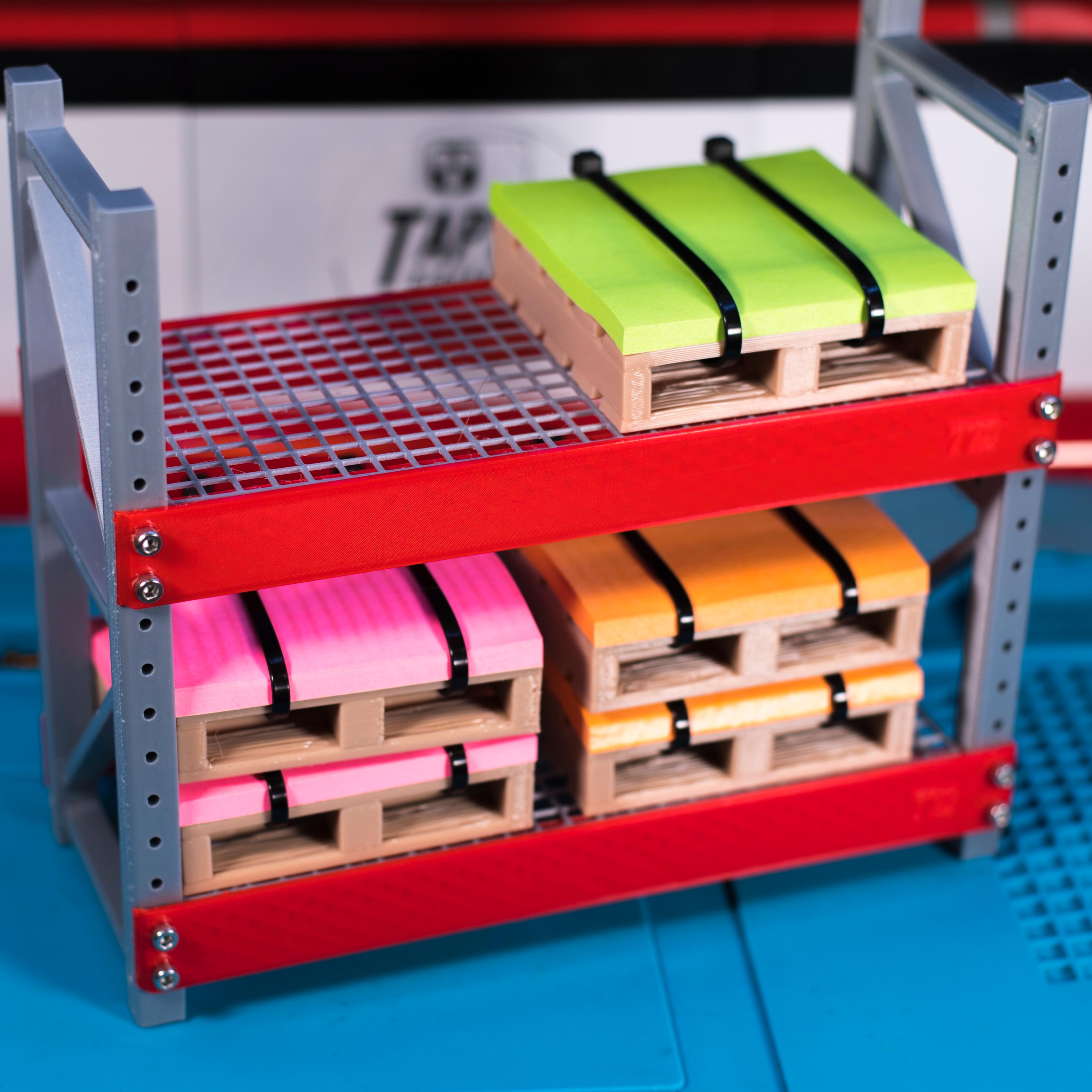 Post-It Pallet Storage Rack 3d model