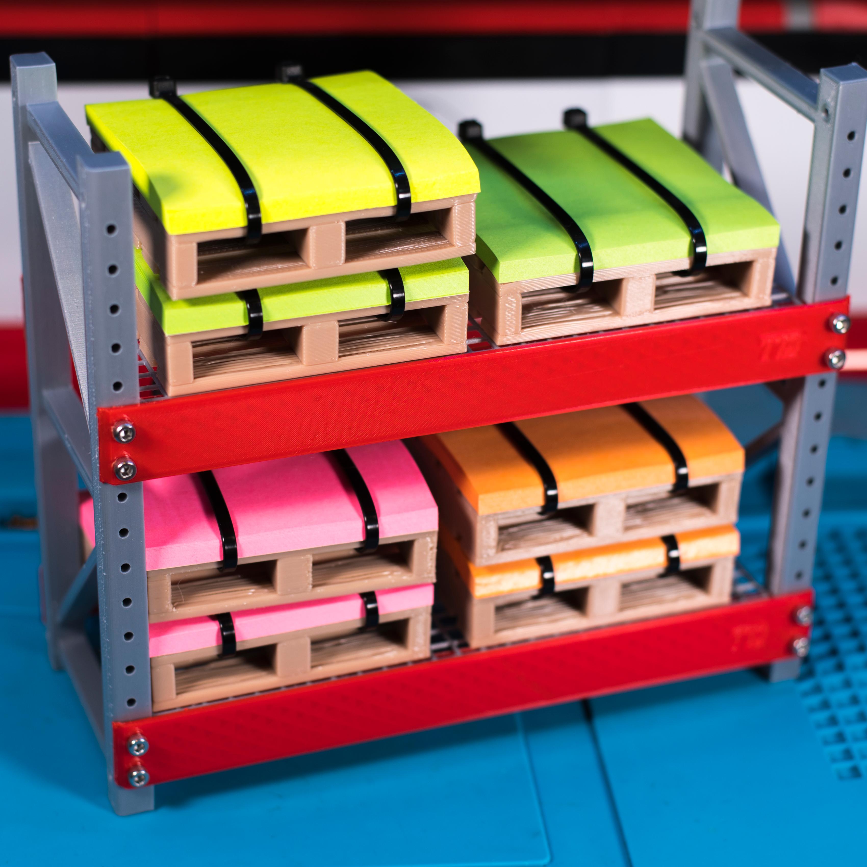 Post-It Pallet Storage Rack 3d model