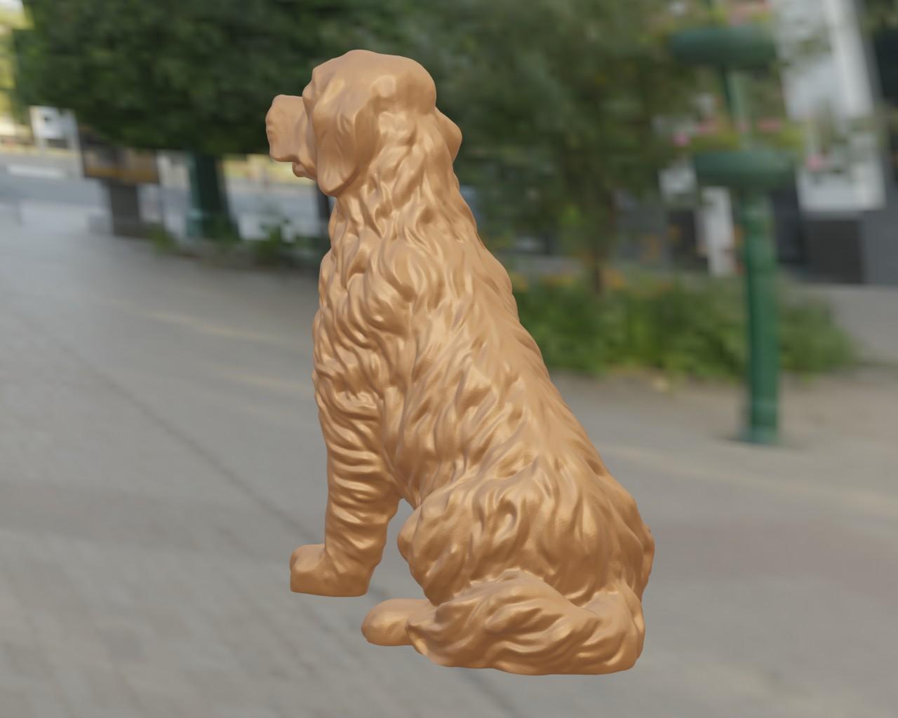 Golden retriever 3d model