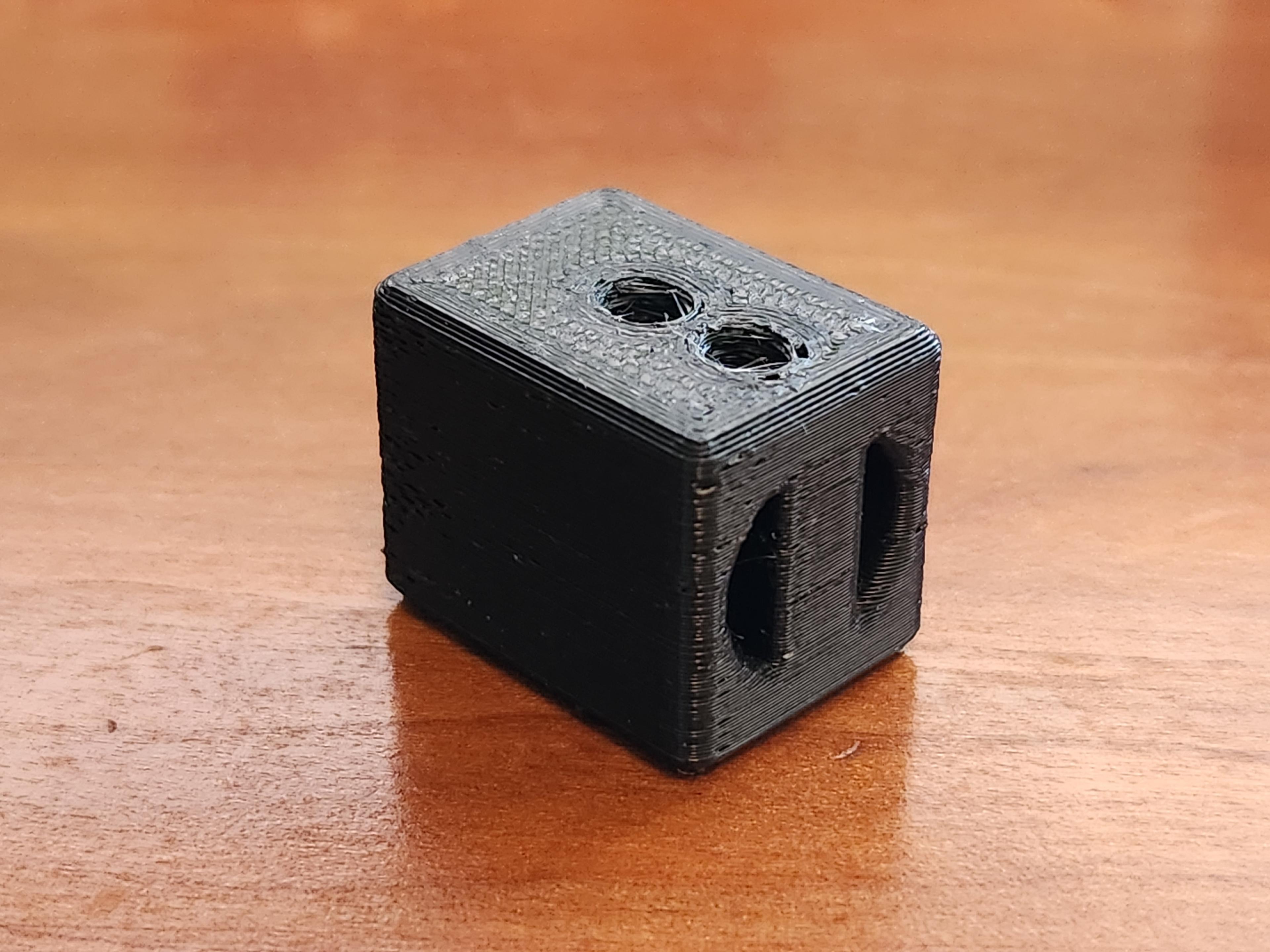 VzBot Carbon Fiber Tube End Block Modified 3d model