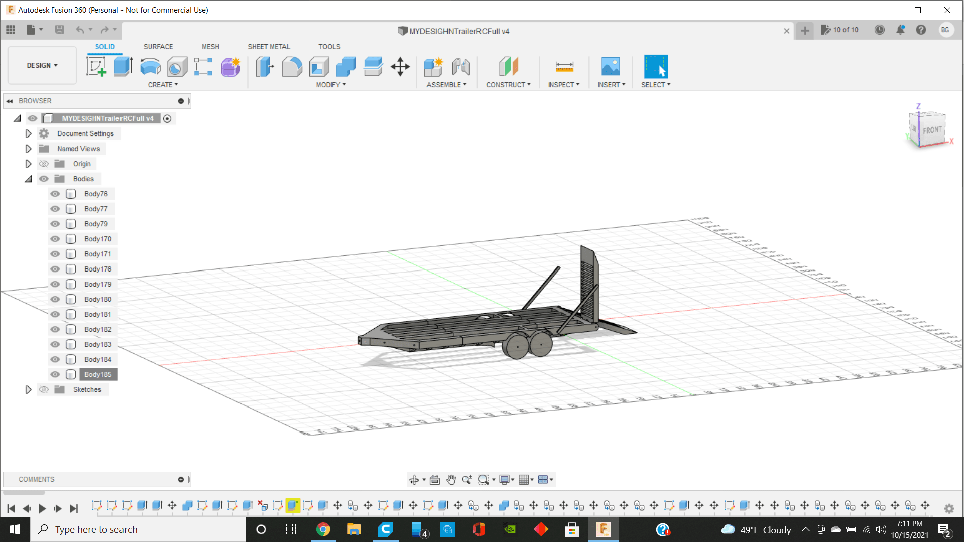 Trx4 RC Trailer 3d model