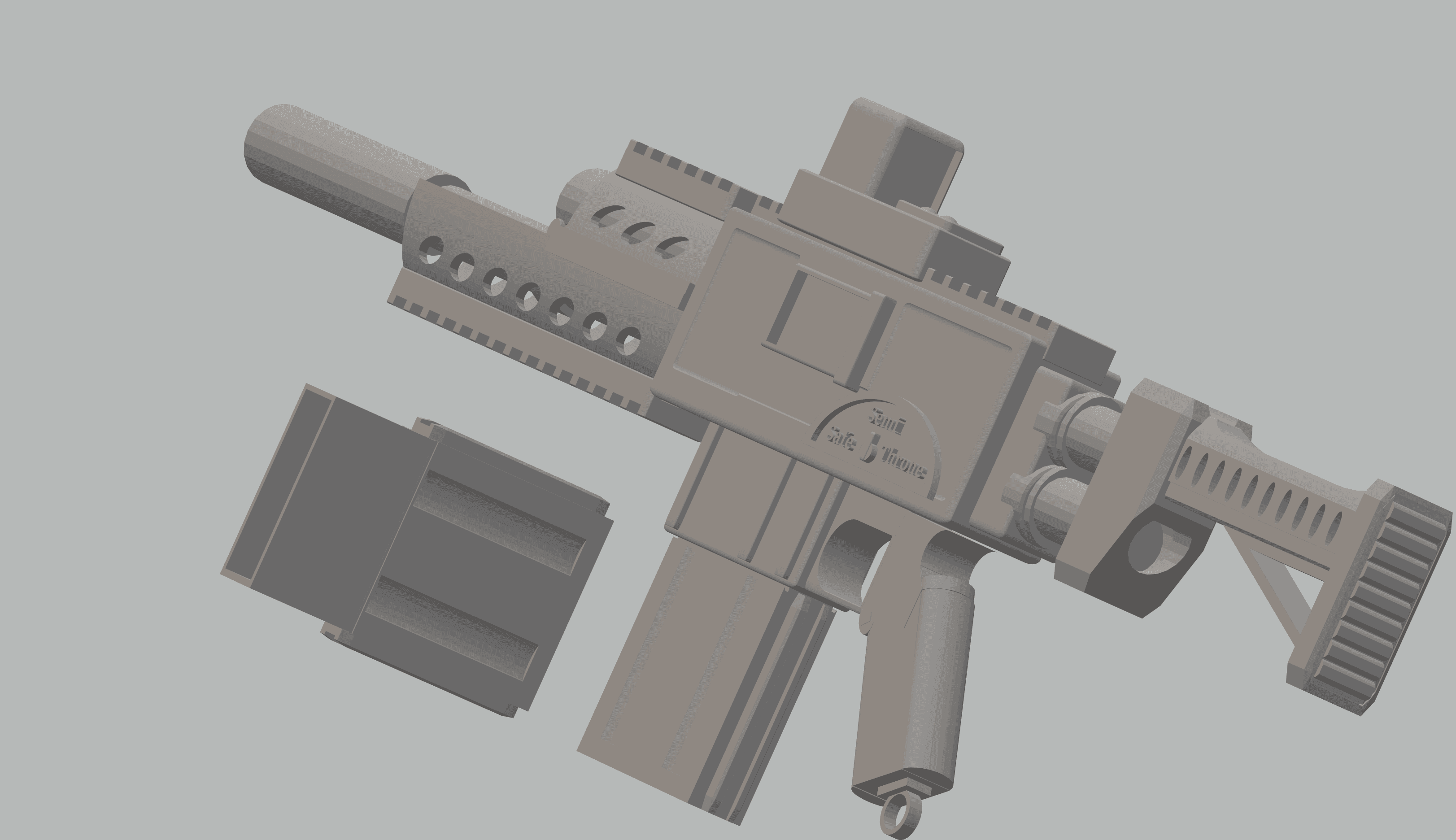 FHW: Scifi Rifle (cosplay) (grim dark) 3d model