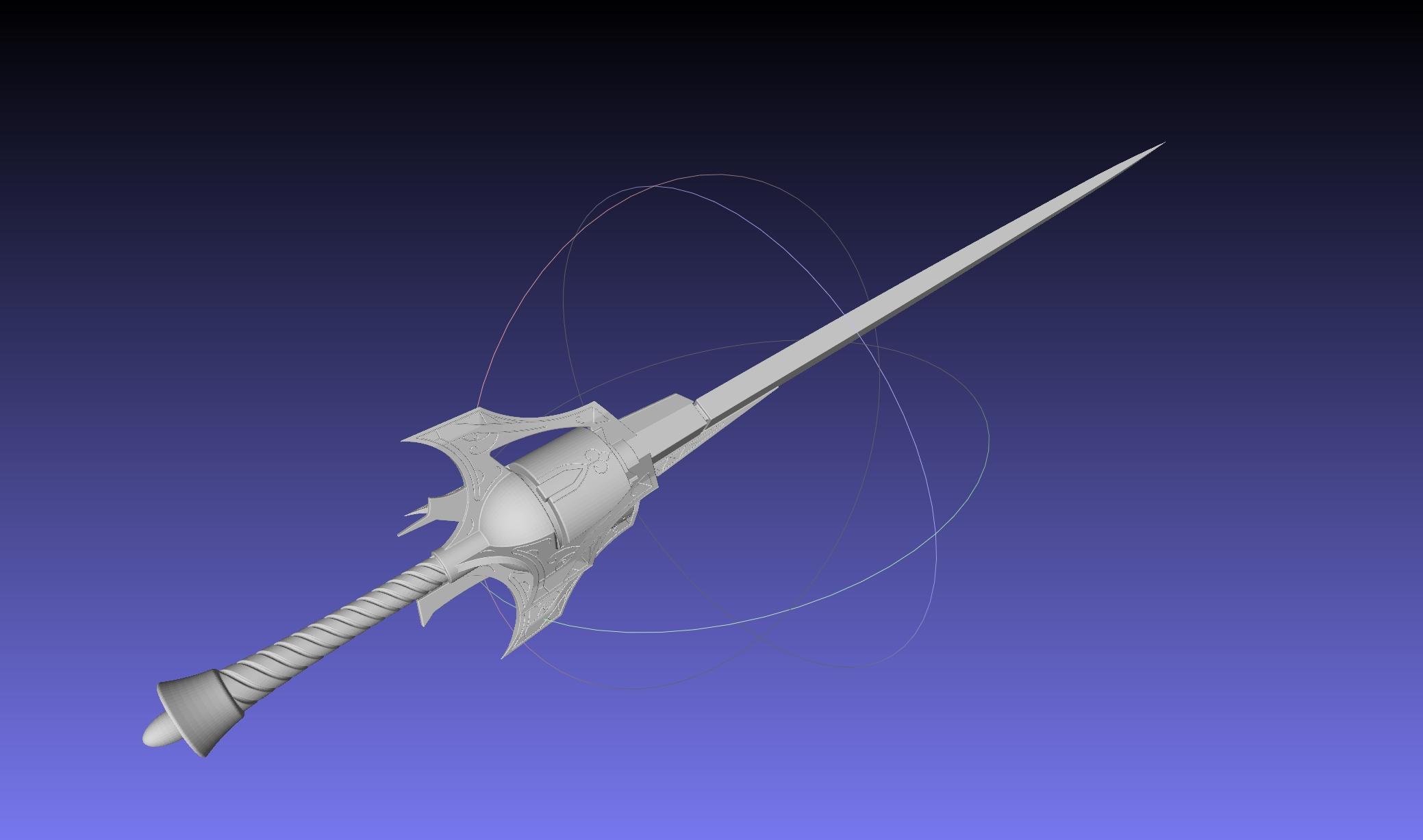 RWBY Weiss Rapier Myrtenaster Printable Assembly 3d model