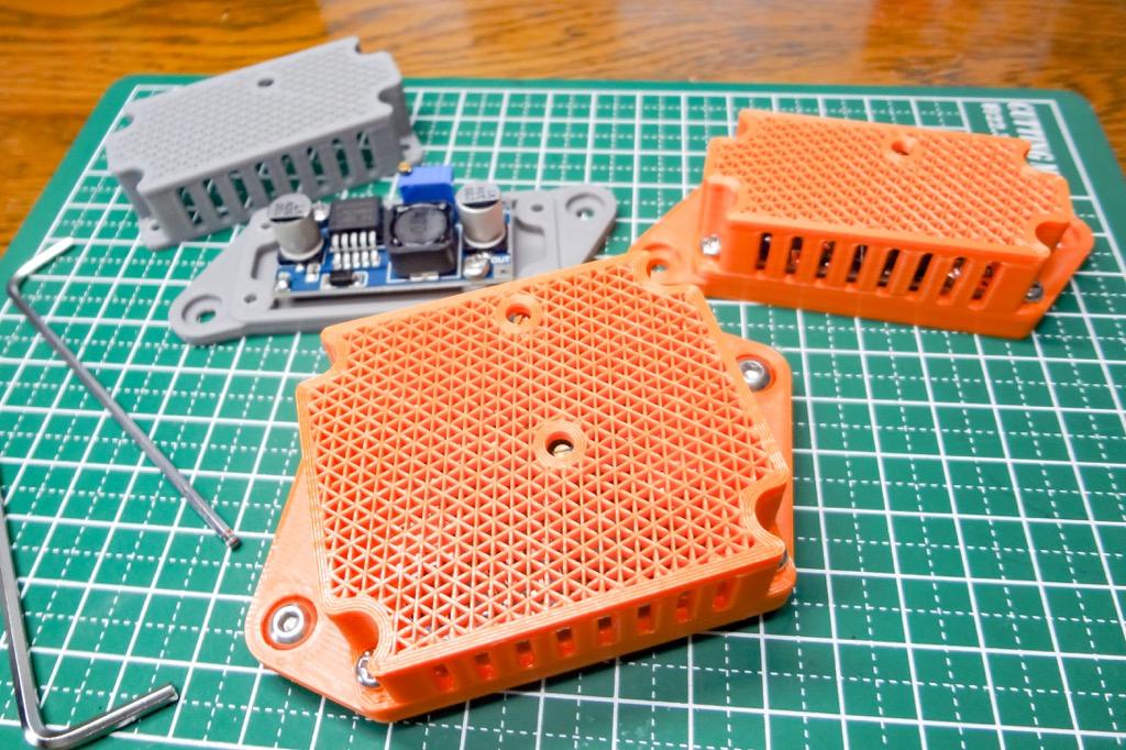 LM2596 Module Cover for 4040 frame mount 3d model