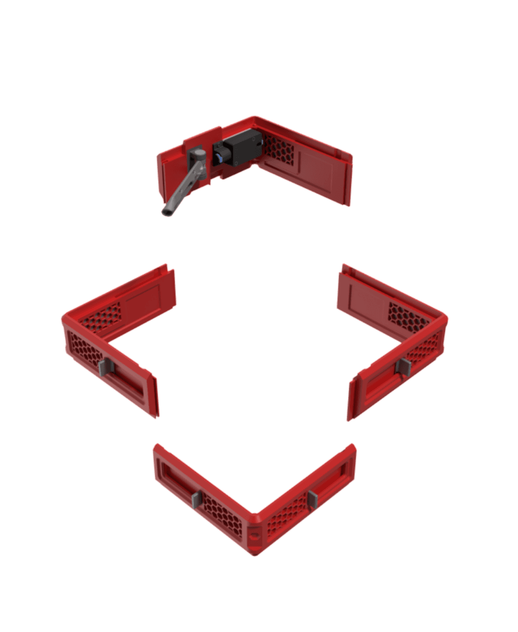 CREALITY K1 & K1C RAISER / DECKEL / TOP COVER / UPGRADE (VERSION 2) 3d model