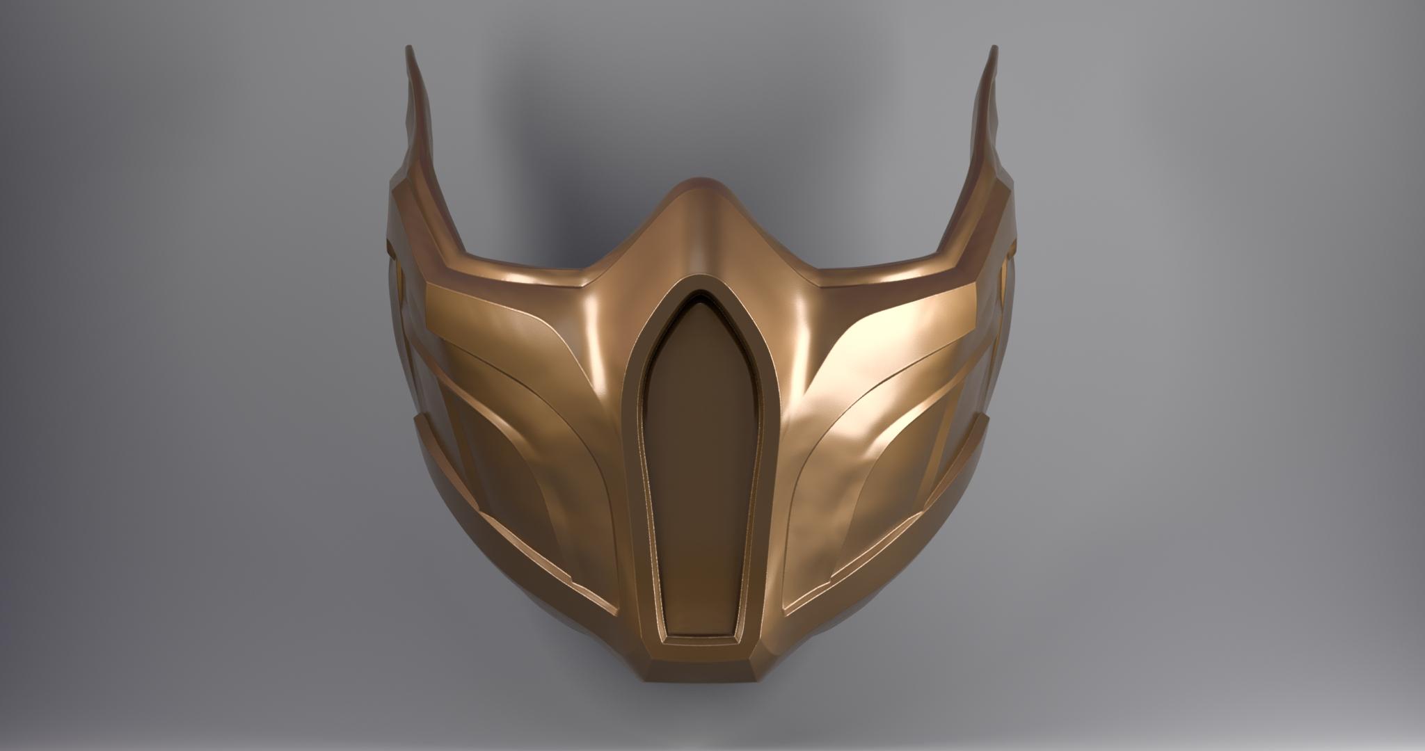 Mortal Kombat - Scorpion Mask Cosplay 3d model