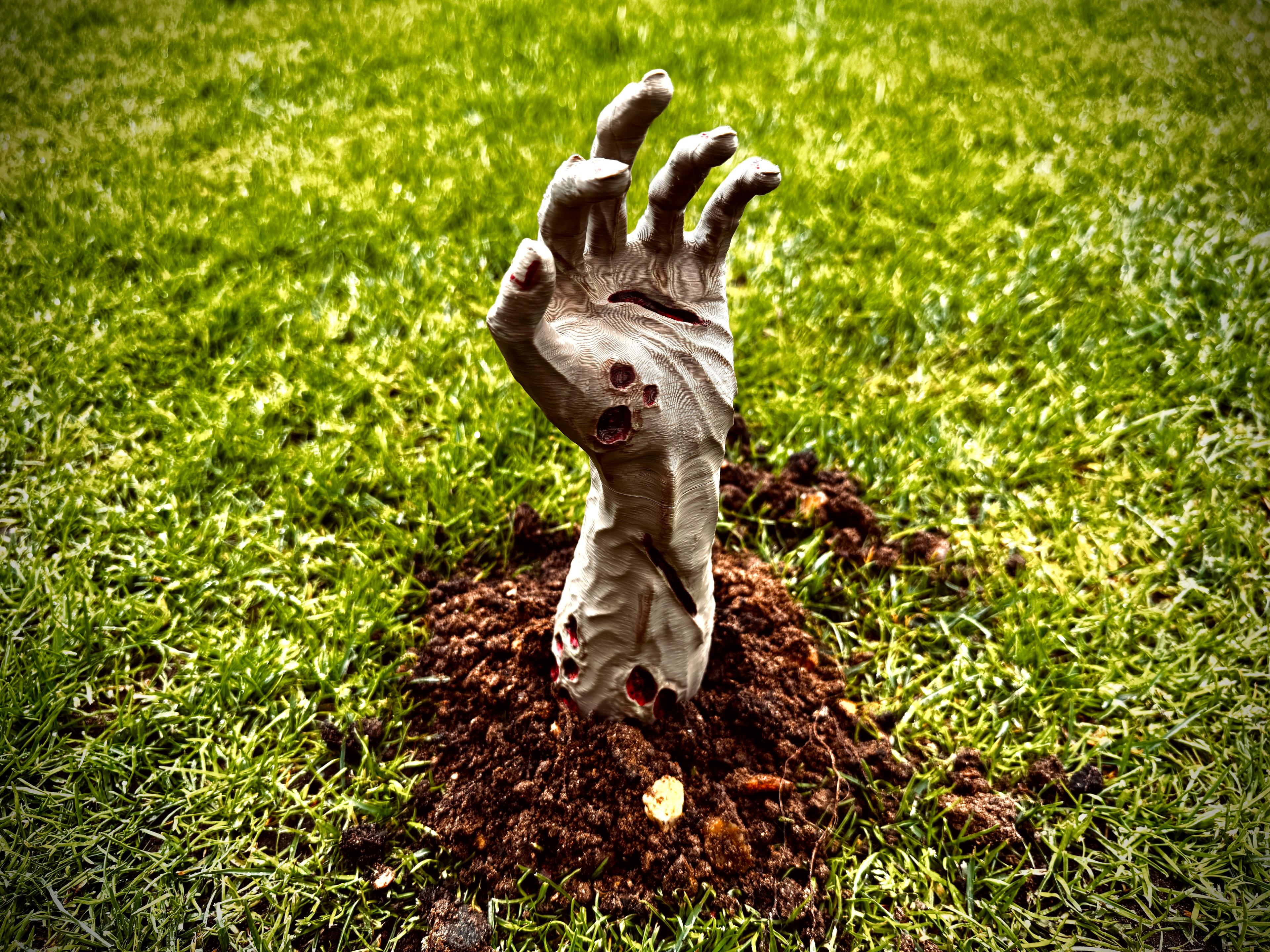 zombie arm garden stake 3d model