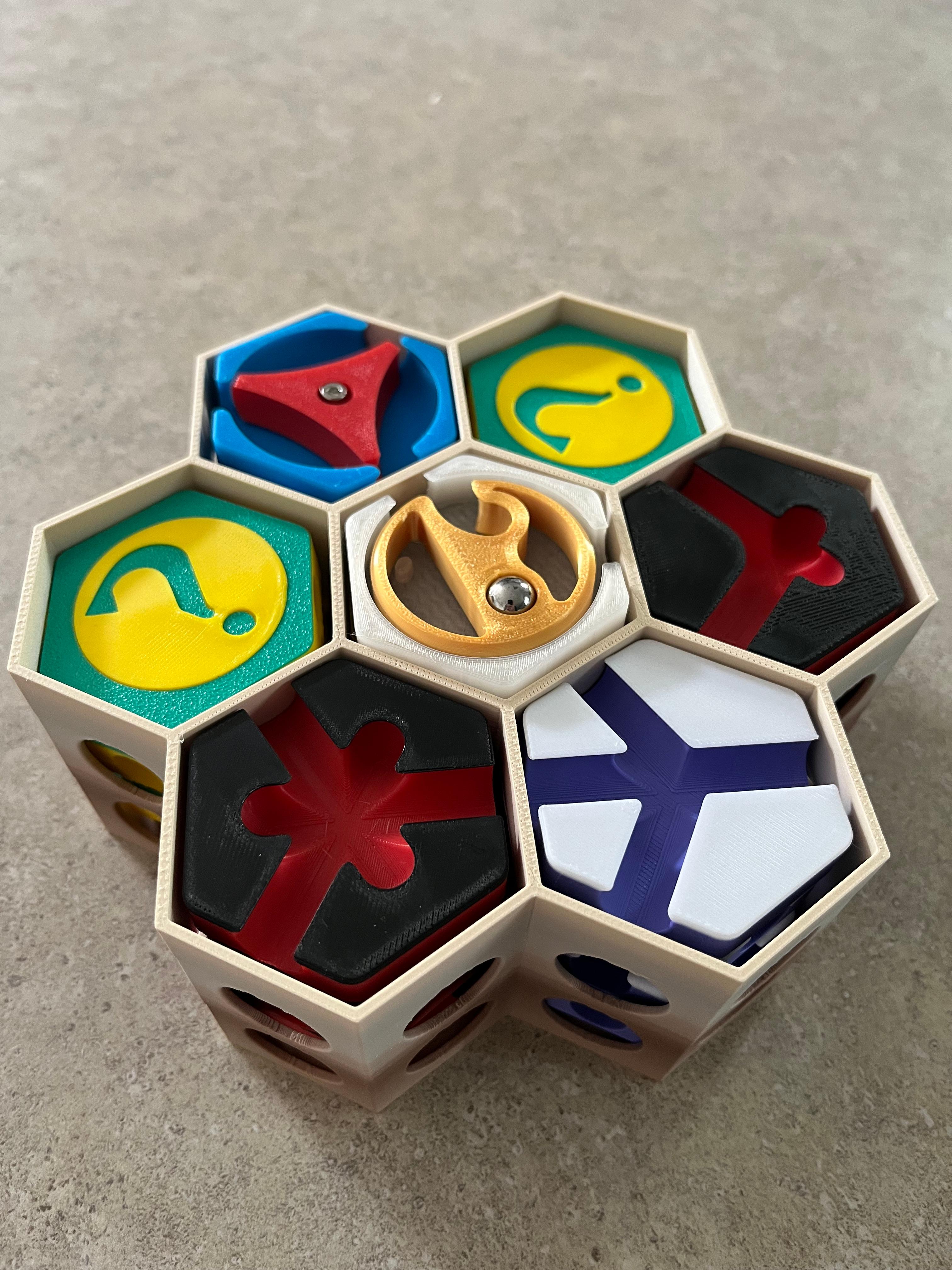 Hextraction Tile Caddy / Insert 3d model