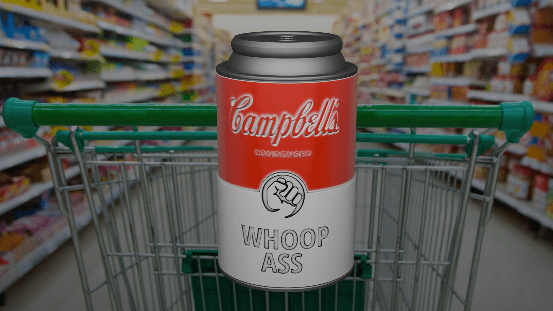 Campbells Whoop Ass Can Holder 3d model