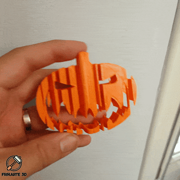 Halloween Pumpkin - Text Flip 3d model