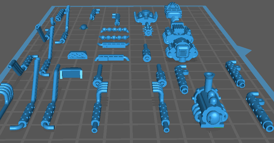 Engine & Accessory Set 1 3d model