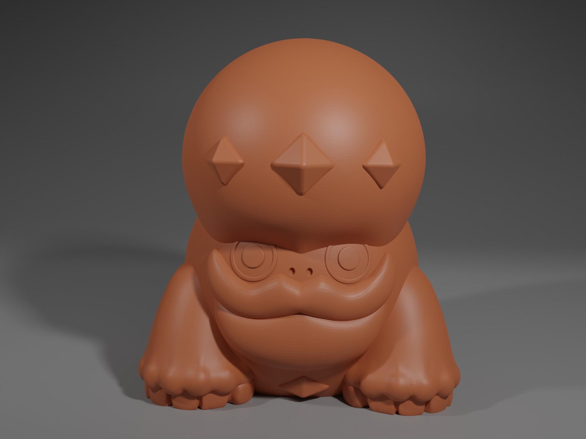 Darmantian Ice.stlDarmanitan Galarian Pokemon Figure Standard Mode in the Style of Bandai Finger Pup 3d model