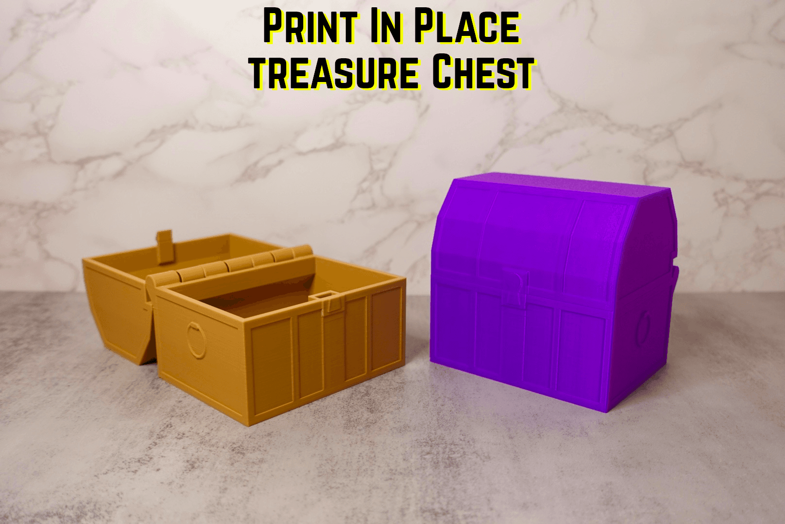 Treasure Chest (Press Lock) 3d model