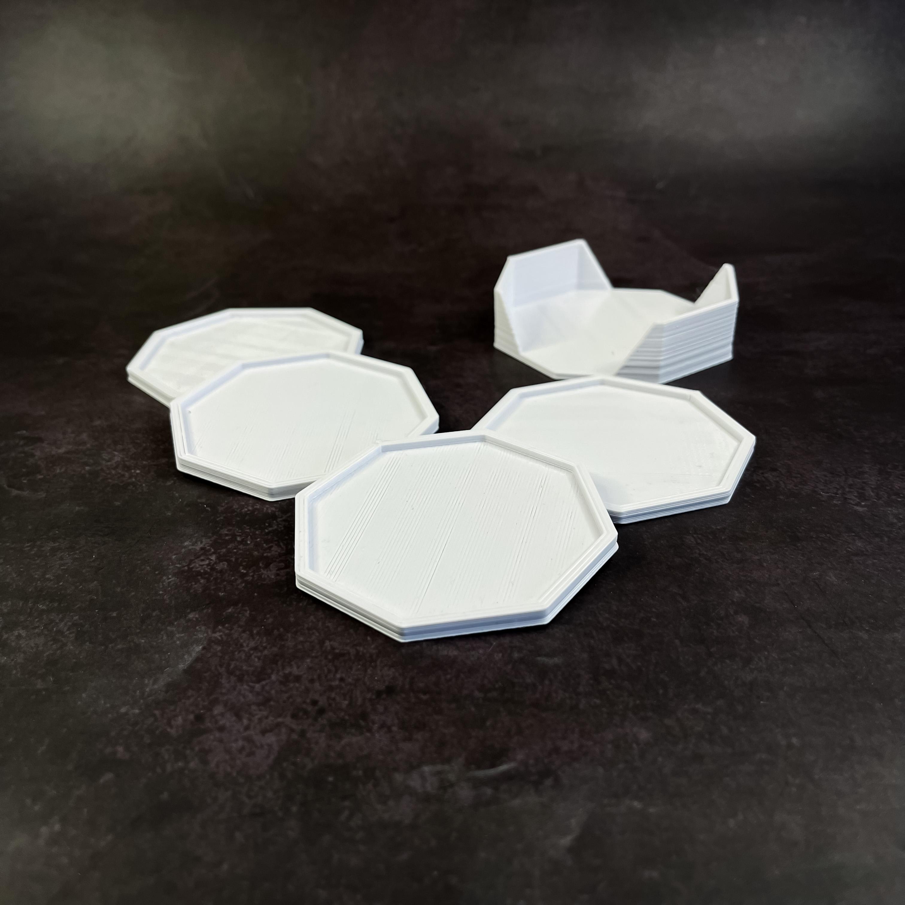 Octagon Coasters 3d model