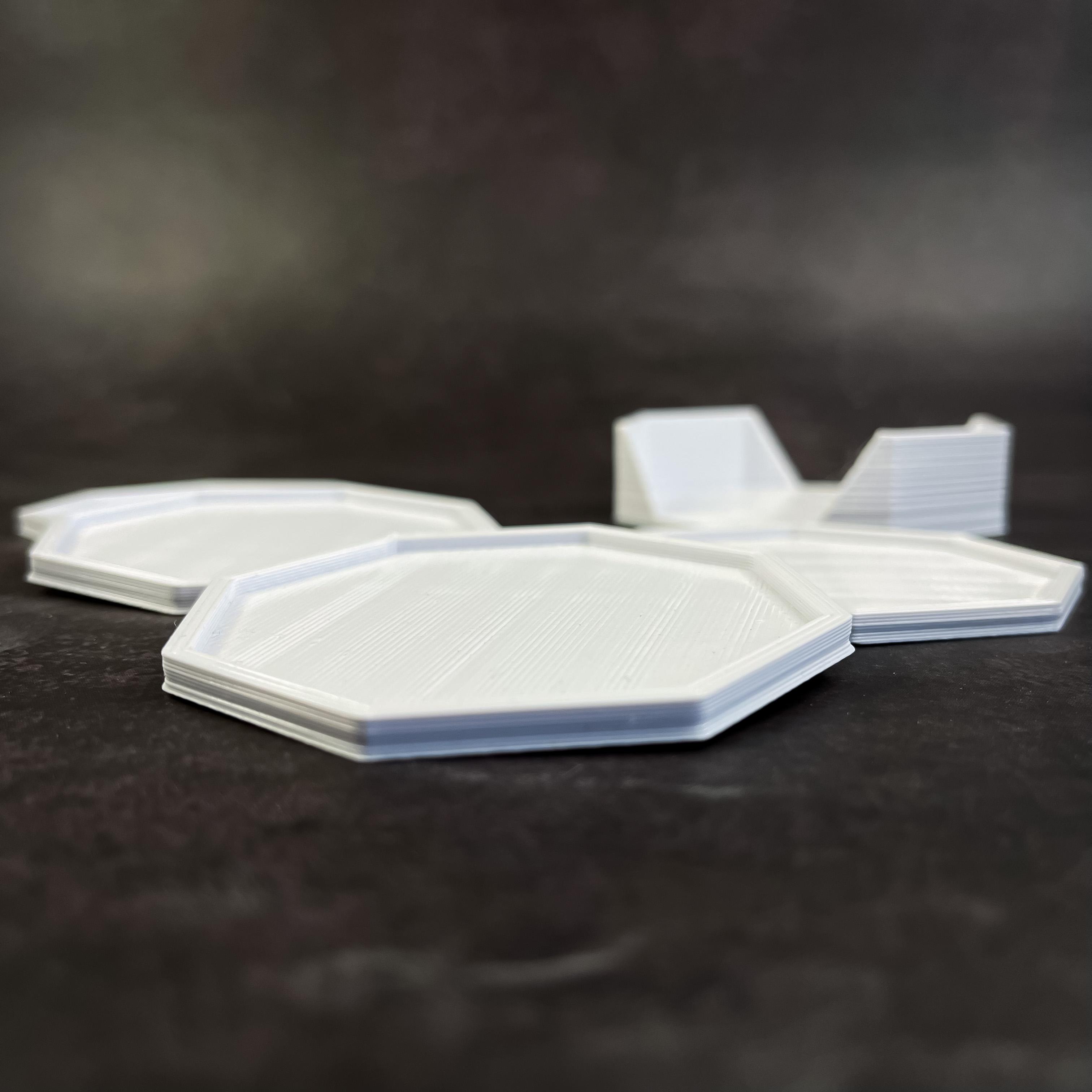 Octagon Coasters 3d model