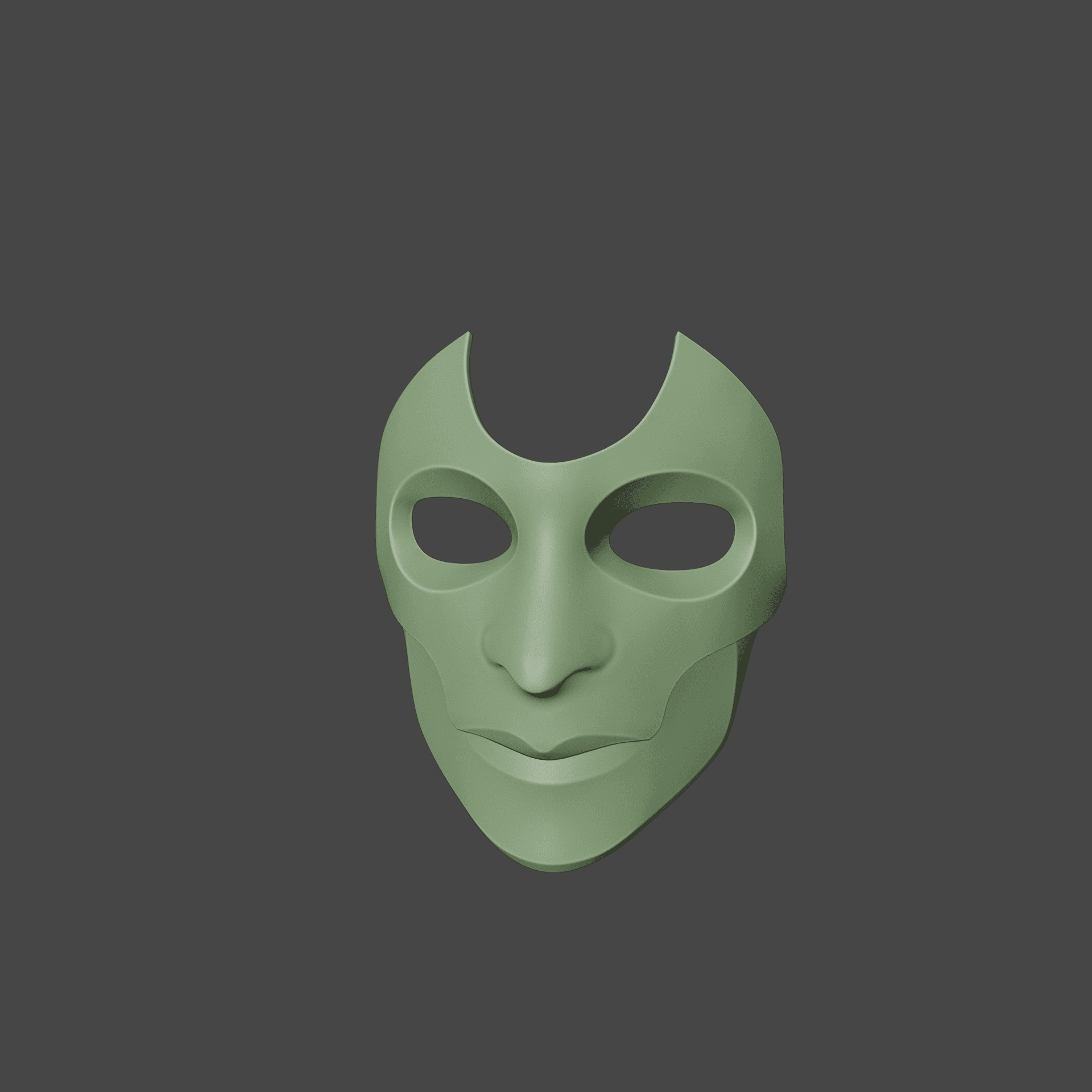 FANTASY DARK JUSTICIAR MASK BALDURS GATE 3 3d model