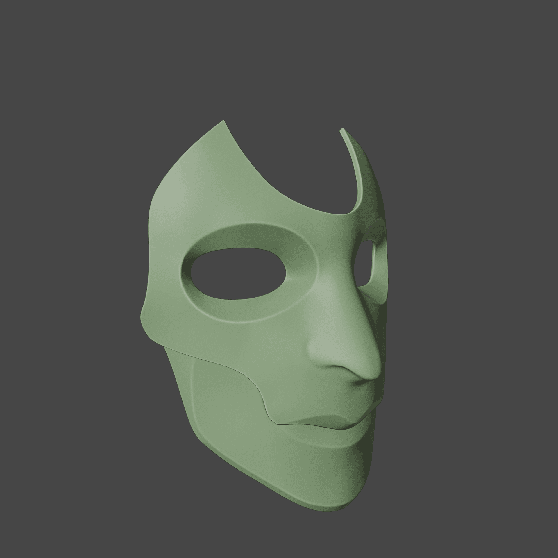 FANTASY DARK JUSTICIAR MASK BALDURS GATE 3 3d model