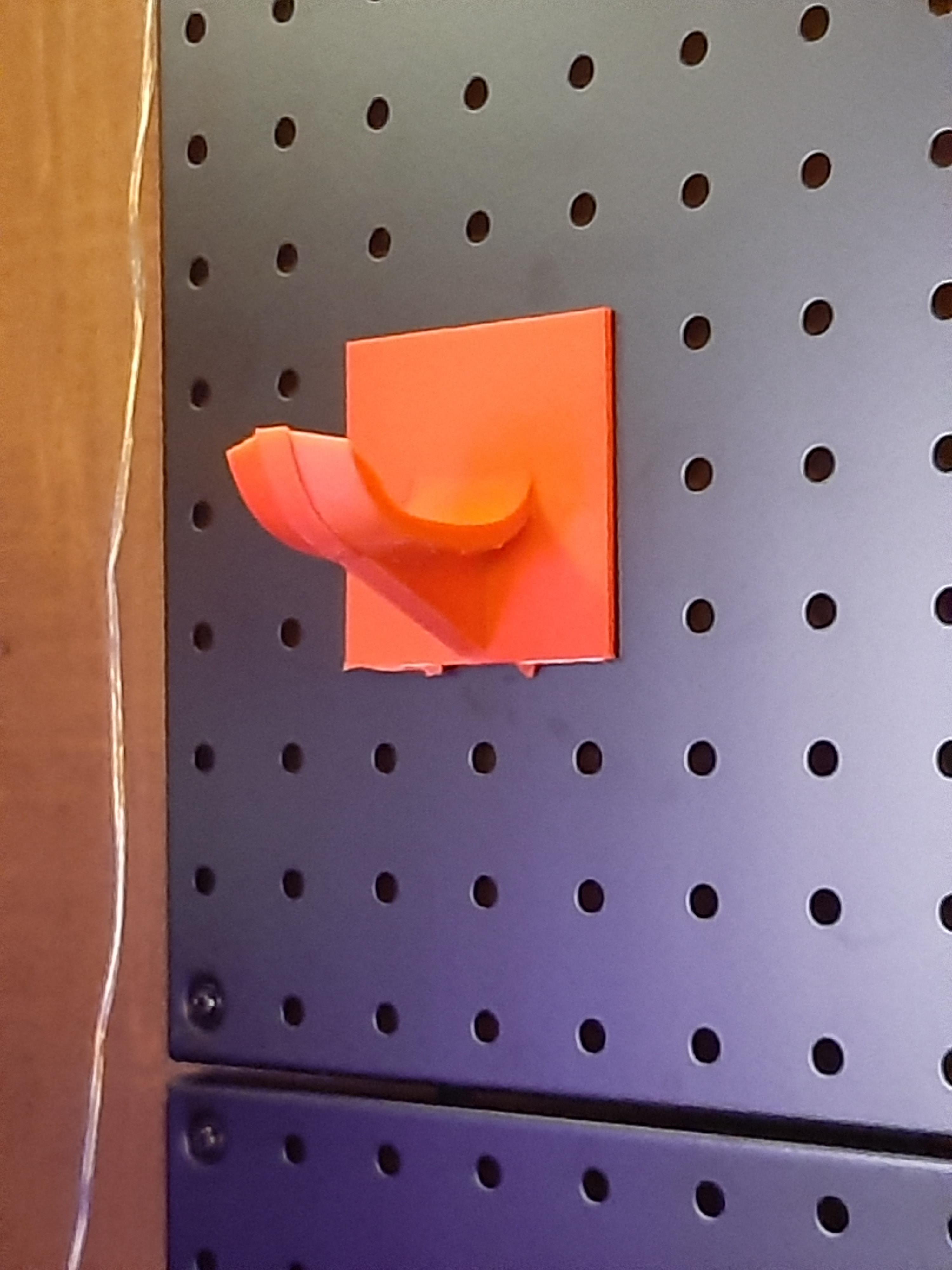 3x3 headphone holder pegboard 3d model