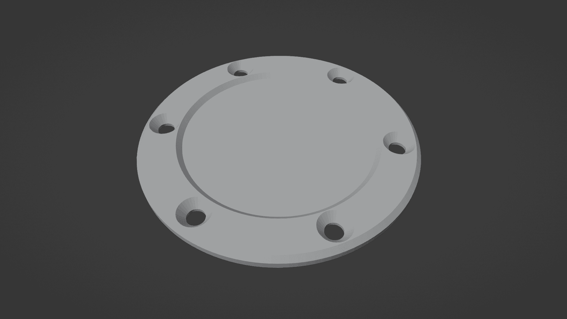 Steering wheel center cap 3d model