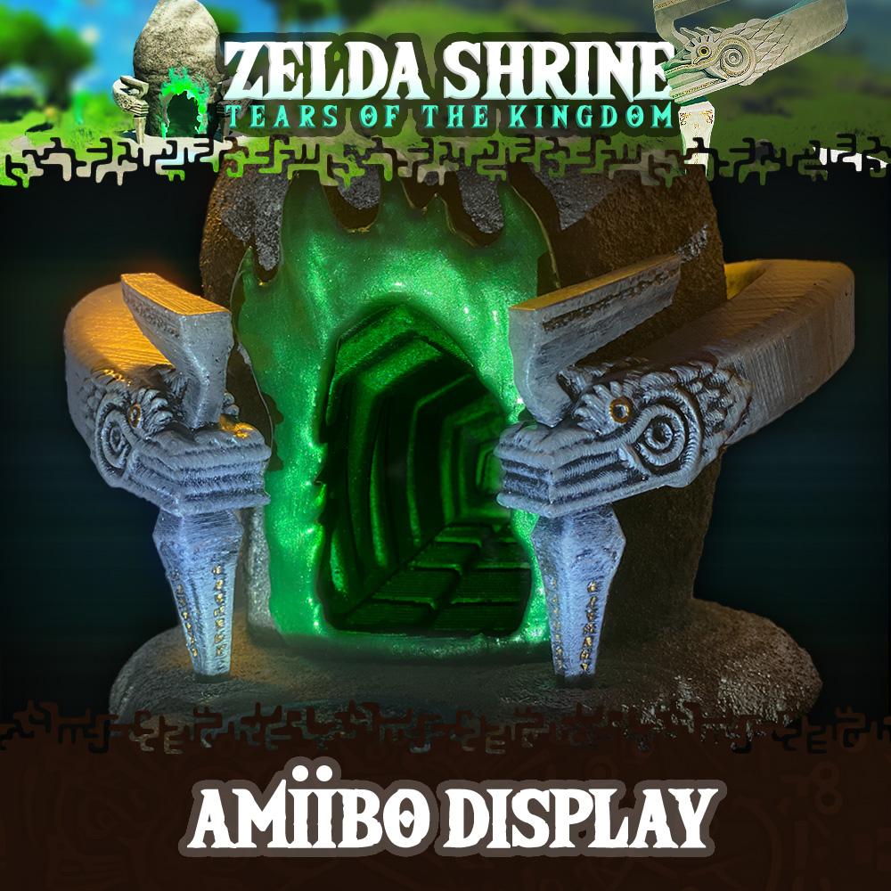 Zelda TOTK Shrine, Amiibo Display 3d model