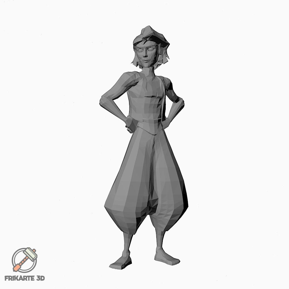 Low Poly Aladdin 3d model