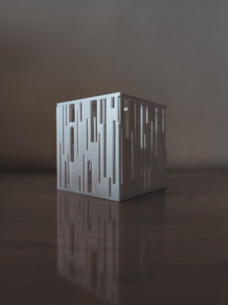 citycube | candle holder 3d model