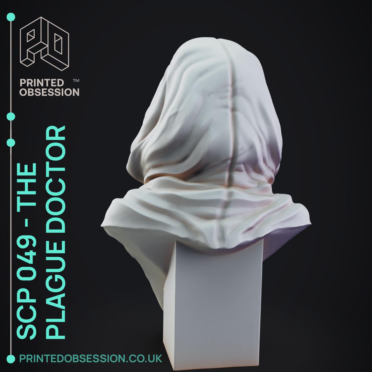 SCP-049 - The plague Doctor - Fan Art Bust - 10cm  3d model