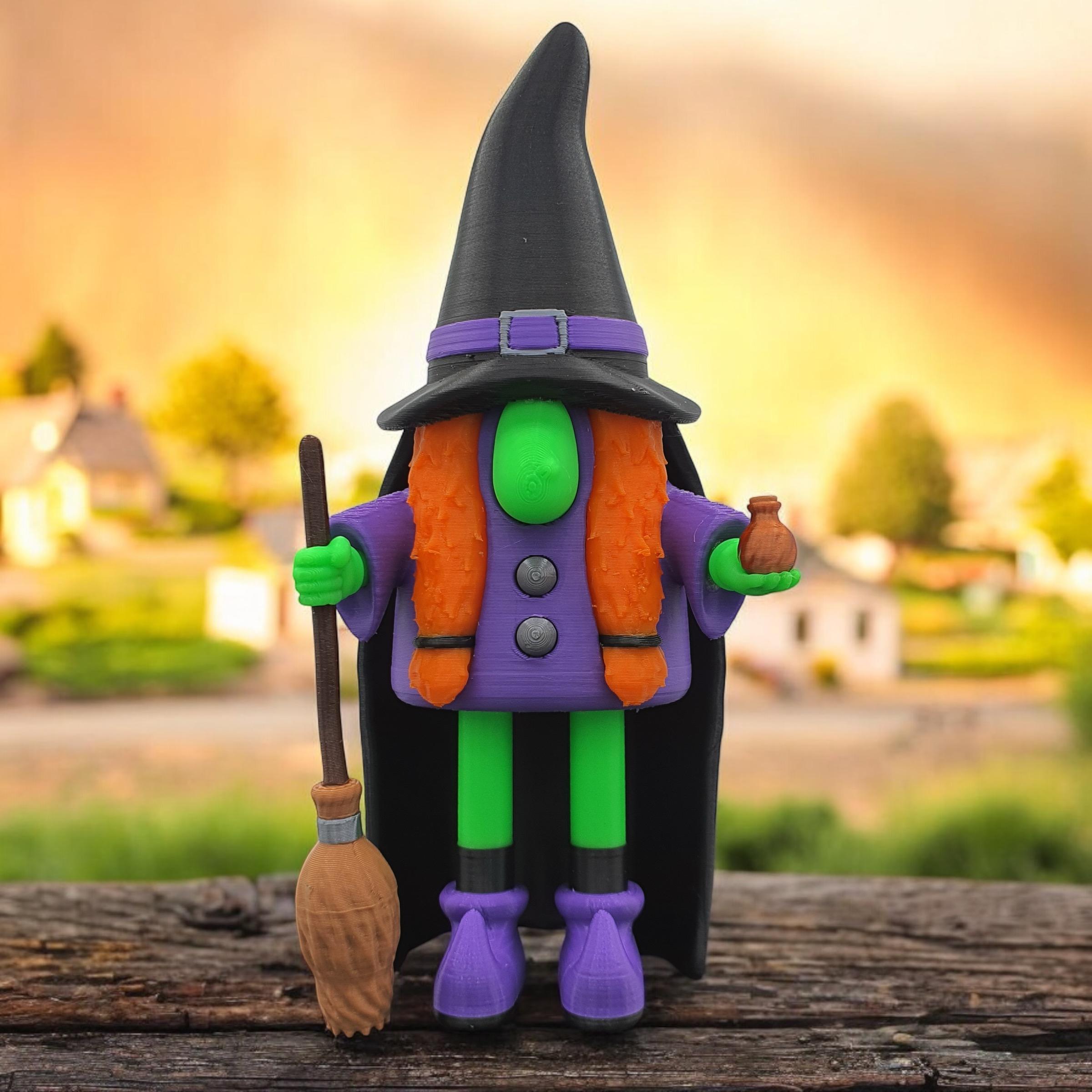 Gnome Witch - Gnomish Potion Witch Multi Part #throwback 3d model